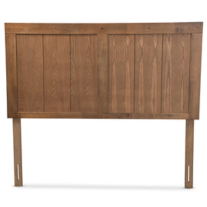 Baxton Studio Patwin Modern And Contemporary Transitional Ash Walnut Finished Wood Queen Size Headboard