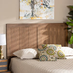 Load image into Gallery viewer, Baxton Studio Patwin Modern And Contemporary Transitional Ash Walnut Finished Wood King Size Headboard
