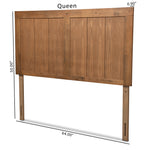 Load image into Gallery viewer, BAXTON STUDIO PATWIN MODERN AND CONTEMPORARY TRANSITIONAL ASH WALNUT FINISHED WOOD QUEEN SIZE HEADBOARD
