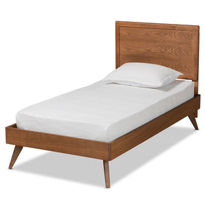 Baxton Studio Jiro Mid-Century Modern Finished Wood Platform Bed