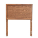 Load image into Gallery viewer, Baxton Studio Raya Mid-Century Modern Walnut Brown Finished Wood Twin Size Headboard
