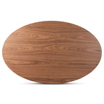 Load image into Gallery viewer, Baxton Studio Monte Mid-Century Modern Walnut Brown Finished Wood 71-Inch Oval Dining Table
