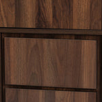 Load image into Gallery viewer, Baxton Studio Neil Modern And Contemporary Walnut Brown Finished Wood And Black Finished Metal Multipurpose Storage Cabinet
