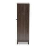 Load image into Gallery viewer, BAXTON STUDIO TRENTON MODERN AND CONTEMPORARY DARK BROWN FINISHED WOOD 1-DRAWER WINE STORAGE CABINET
