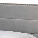 Load image into Gallery viewer, Baxton Studio Tamira Modern and Contemporary Glam Velvet Fabric Upholstered Panel Bed
