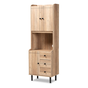 Baxton Studio Patterson Modern and Contemporary Finished 3-Drawer Kitchen Storage Cabinet