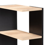 Load image into Gallery viewer, Baxton Studio Callahan Modern And Contemporary Two-Tone Dark Grey And Oak Finished Wood Desk With Shelves
