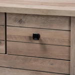 Load image into Gallery viewer, Baxton Studio Derek Modern And Contemporary Transitional Rustic Oak Finished Wood 5-Drawer Chest
