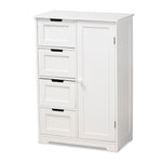 Load image into Gallery viewer, Baxton Studio Bauer Modern And Contemporary White Finished Wood 4-Drawer Bathroom Storage Cabinet
