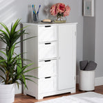 Load image into Gallery viewer, BAXTON STUDIO BAUER MODERN AND CONTEMPORARY WHITE FINISHED WOOD 4-DRAWER BATHROOM STORAGE CABINET
