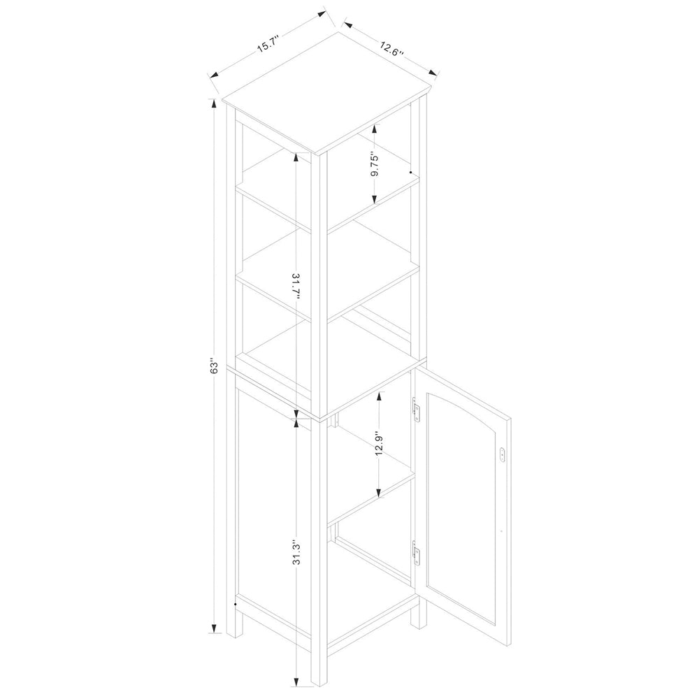 Baxton Studio Beltran Modern And Contemporary White Finished Wood Bathroom Storage Cabinet