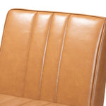 Load image into Gallery viewer, Baxton Studio Daymond Mid-Century Modern Tan Faux Leather Upholstered And Walnut Brown Finished Wood Dining Chair
