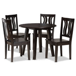 Load image into Gallery viewer, Baxton Studio Anesa Modern And Contemporary Transitional Dark Brown Finished Wood 5-Piece Dining Set
