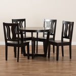 Load image into Gallery viewer, Baxton Studio Elodia Modern And Contemporary Transitional Dark Brown Finished Wood 5-Piece Dining Set
