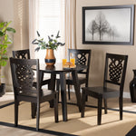 Load image into Gallery viewer, Baxton Studio Mina Modern And Contemporary Transitional Dark Brown Finished Wood 5-Piece Dining Set
