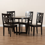 Load image into Gallery viewer, Baxton Studio Salida Modern And Contemporary Transitional Dark Brown Finished Wood 5-Piece Dining Set
