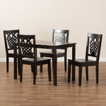 Load image into Gallery viewer, Baxton Studio Luisa Modern And Contemporary Transitional Dark Brown Finished Wood 5-Piece Dining Set
