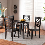 Load image into Gallery viewer, Baxton Studio Rava Modern And Contemporary Dark Brown Finished Wood 5-Piece Dining Set
