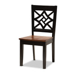 Load image into Gallery viewer, Baxton Studio Nicolette Modern And Contemporary Two-Tone Dark Brown And Walnut Brown Finished Wood 5-Piece Dining Set
