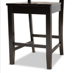 Load image into Gallery viewer, BAXTON STUDIO NICOLETTE MODERN AND CONTEMPORARY TRANSITIONAL DARK BROWN FINISHED WOOD 2-PIECE COUNTER STOOL SET
