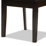 Load image into Gallery viewer, BAXTON STUDIO ELA MODERN AND CONTEMPORARY DARK BROWN FINISHED WOOD 7-PIECE DINING SET
