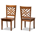 Load image into Gallery viewer, Baxton Studio Caron Modern And Contemporary Transitional Walnut Brown Finished Wood 2-Piece Dining Chair Set
