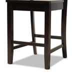 Load image into Gallery viewer, BAXTON STUDIO CARON MODERN AND CONTEMPORARY TRANSITIONAL DARK BROWN FINISHED WOOD 2-PIECE COUNTER STOOL SET
