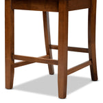 Load image into Gallery viewer, BAXTON STUDIO CARON MODERN AND CONTEMPORARY TRANSITIONAL WALNUT BROWN FINISHED WOOD 2-PIECE COUNTER STOOL SET
