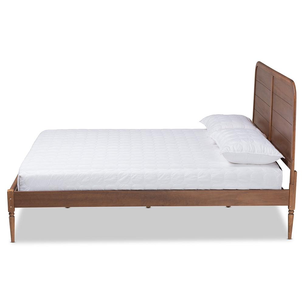 Baxton Studio Kassidy Classic and Traditional Finished Wood Platform Bed