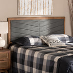 Load image into Gallery viewer, Baxton Studio Iden Modern and Contemporary Fabric Upholstered and Finished Wood Headboard
