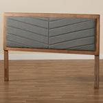 Load image into Gallery viewer, Baxton Studio Iden Modern and Contemporary Fabric Upholstered and Finished Wood Headboard
