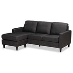 Load image into Gallery viewer, Baxton Studio Miles Modern and Contemporary Fabric Upholstered Sectional Sofa with Left Facing Chaise
