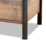 Load image into Gallery viewer, Baxton Studio Vaughan Modern And Contemporary Two-Tone Rustic Oak Brown And Black Finished Wood Nightstand
