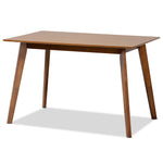 Load image into Gallery viewer, Baxton Studio Katya Mid-Century Modern Walnut Brown Finished Wood 5-Piece Dining Set
