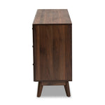 Load image into Gallery viewer, Baxton Studio Hartman Mid-Century Modern Walnut Brown Finished Wood 6-Drawer Dresser
