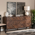 Load image into Gallery viewer, Baxton Studio Hartman Mid-Century Modern Walnut Brown Finished Wood 6-Drawer Dresser
