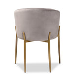 Load image into Gallery viewer, Baxton Studio Ballard Modern Luxe And Glam Grey Velvet Fabric Upholstered And Gold Finished Metal Dining Chair
