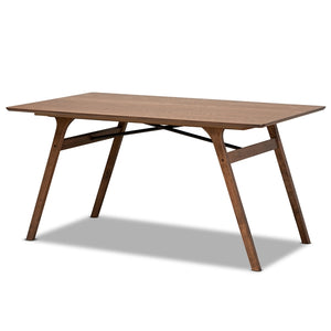 Baxton Studio Saxton Mid-Century Modern Transitional Finished Wood Dining Table