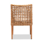 Load image into Gallery viewer, Baxton Studio Saoka Modern And Contemporary Natural Brown Finished Wood And Rattan Dining Chair
