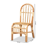 Load image into Gallery viewer, Baxton Studio Athena Modern And Contemporary Natural Finished Rattan Dining Chair
