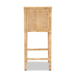 Load image into Gallery viewer, Baxton Studio Sofia Modern And Contemporary Natural Finished Wood And Rattan Counter Stool
