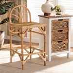 Load image into Gallery viewer, Baxton Studio Seville Modern And Contemporary Natural Finished Rattan Counter Stool
