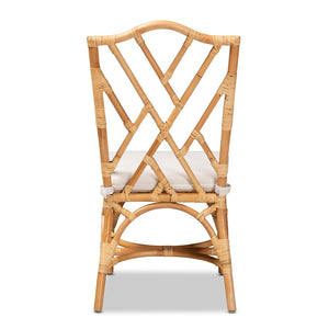 Baxton Studio Sonia Modern And Contemporary Natural Finished Rattan Dining Chair