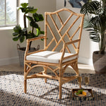 Load image into Gallery viewer, Baxton Studio Delta Modern And Contemporary Natural Finished Rattan Dining Chair
