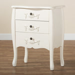 Load image into Gallery viewer, Baxton Studio Eliya Classic And Traditional White Finished Wood 3-Drawer Storage Cabinet
