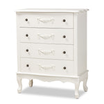 Load image into Gallery viewer, Baxton Studio Callen Classic And Traditional White Finished Wood 4-Drawer Storage Cabinet
