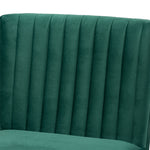 Load image into Gallery viewer, Baxton Studio Alvis Mid-Century Modern Emerald Green Velvet Upholstered And Walnut Brown Finished Wood Dining Chair
