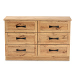 Load image into Gallery viewer, Baxton Studio Colburn Modern And Contemporary 6-Drawer Oak Brown Finished Wood Storage Dresser
