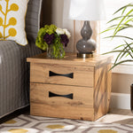 Load image into Gallery viewer, BAXTON STUDIO COLBURN MODERN AND CONTEMPORARY OAK BROWN FINISHED WOOD 2-DRAWER NIGHTSTAND
