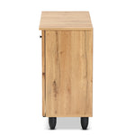 Load image into Gallery viewer, Baxton Studio Winda Modern And Contemporary Oak Brown Finished Wood 2-Door Shoe Cabinet
